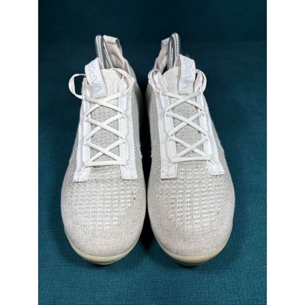 Nike Air VaporMax 2021 Flyknit Next Nature Summit White Light Bone Women’s Size - Picture 4 of 8